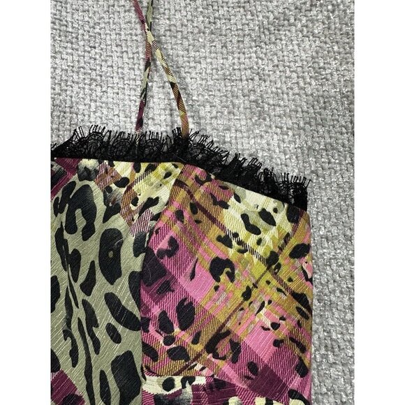 Muse Dress Womens 12 Plaid Animal Print Silk Golblincore‎ Retro Fairy Grunge - Picture 7 of 16